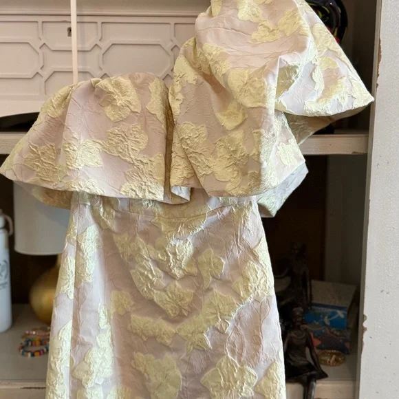 Antonio Melani size 0 Jordyn Floral jacquard one shoulder dress - Picture 4 of 6